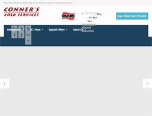 Tablet Screenshot of connerscoldservices.com